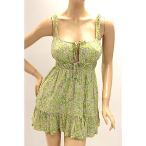 American Eagle Babydoll Sun Dress Women's Small Y2K Floral Fairy Whimsy Lined